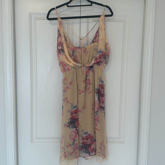 Anthropologie Meadow Rue size 6 NWOT Floral Silk Dress - Picture 3 of 12